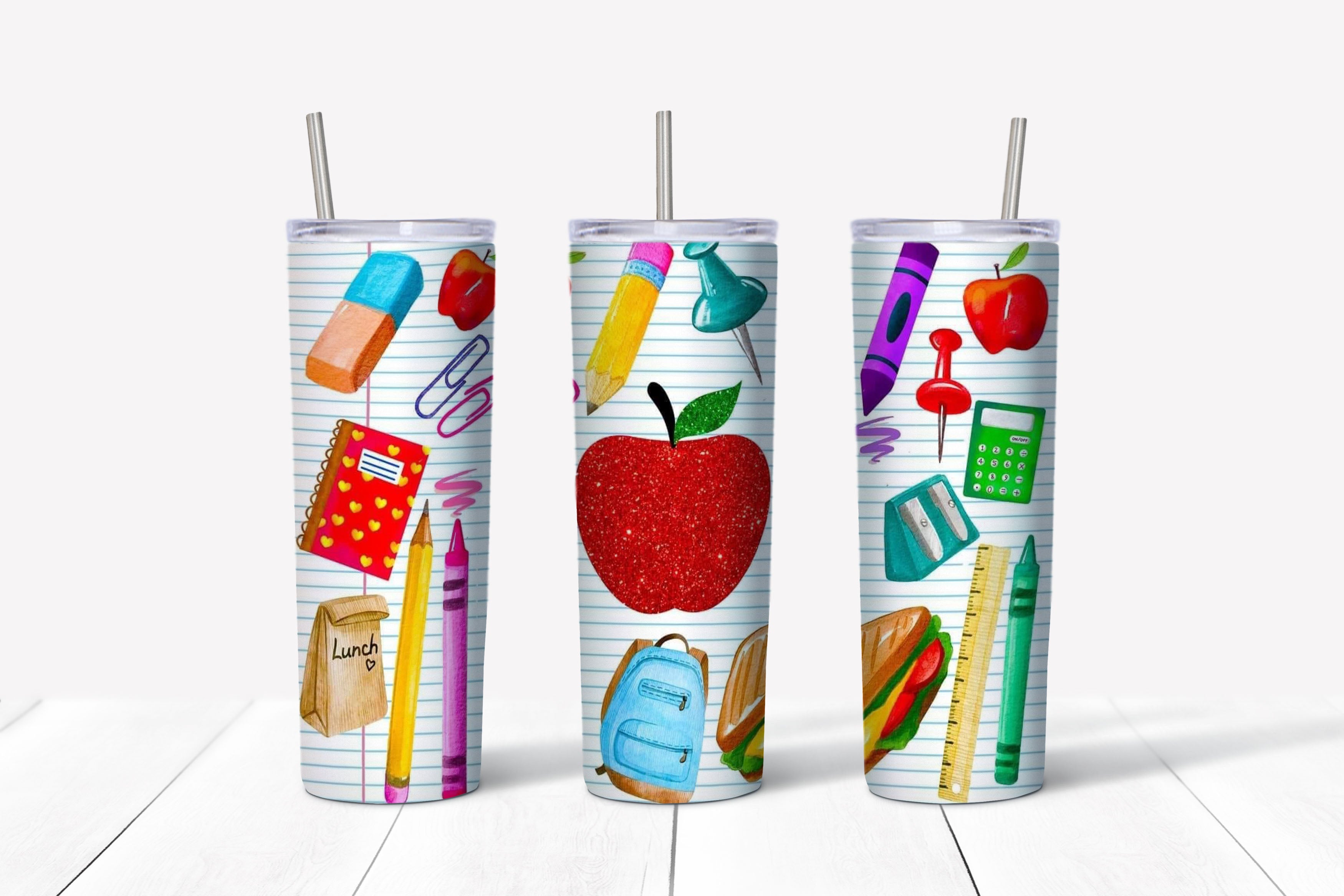 Back to school sublimation tumbler